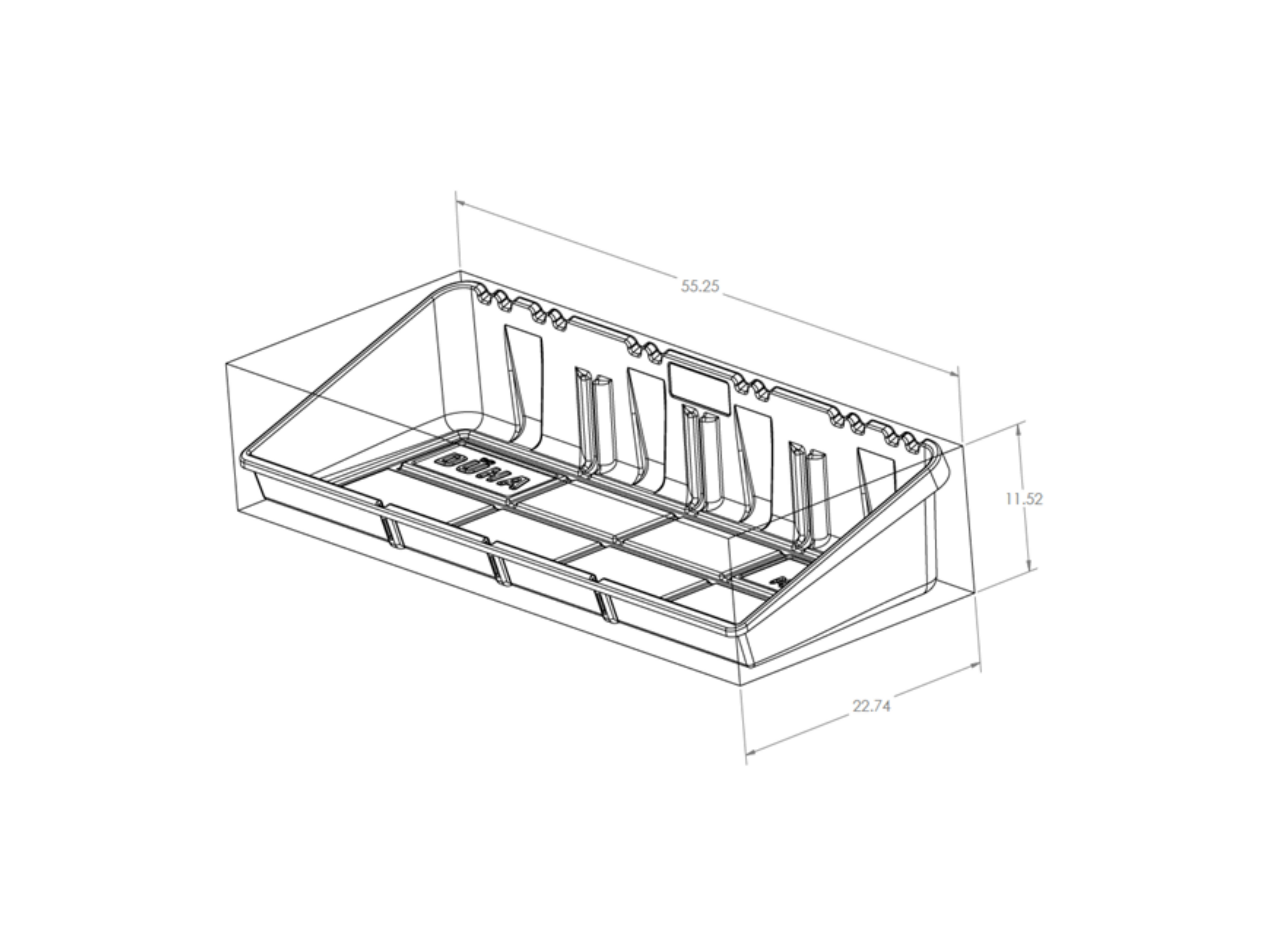 DÜHA CargoStop™ Full Size 56&quot; - Truck Bed Cargo Management Solution