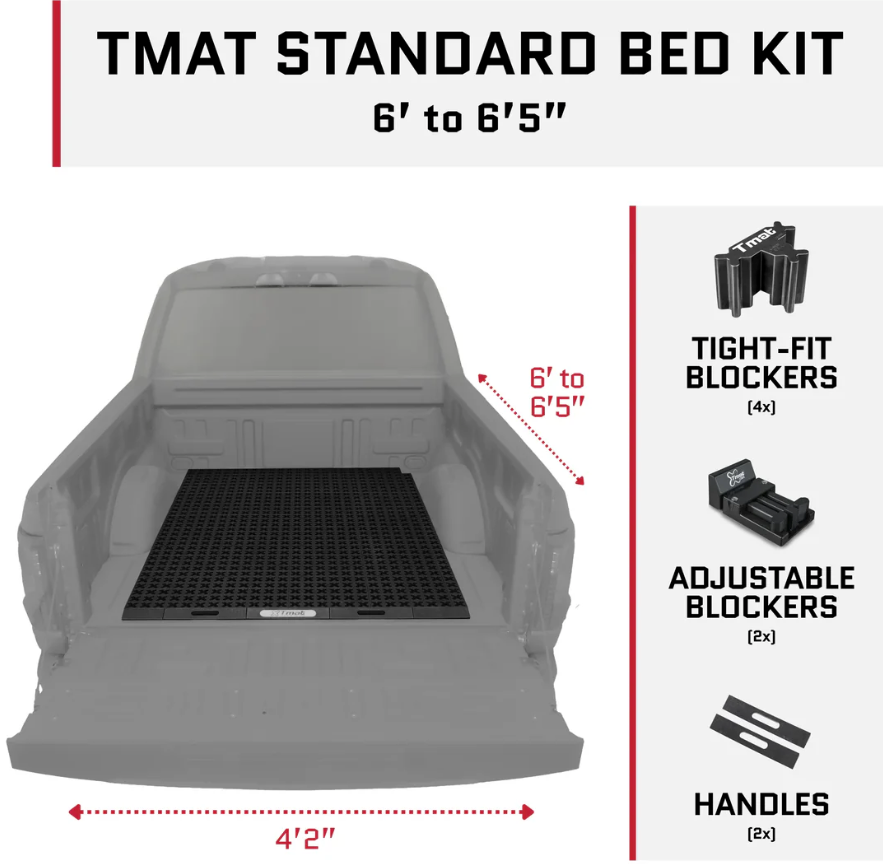 Tmat Sliding Truck Bed Mat &amp; Cargo Management System