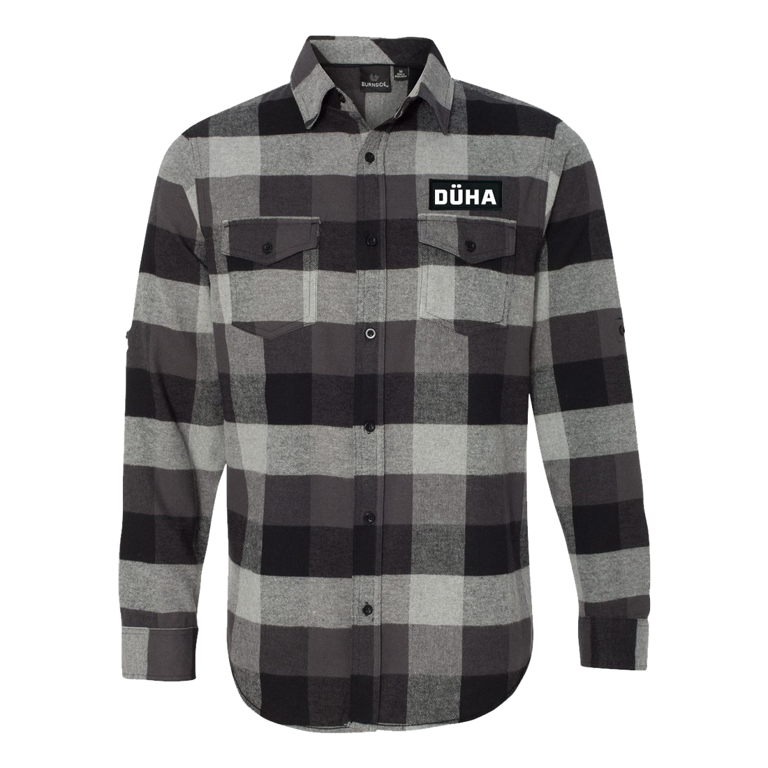 DÜHA Patch Flannel Shirt Long Sleeve