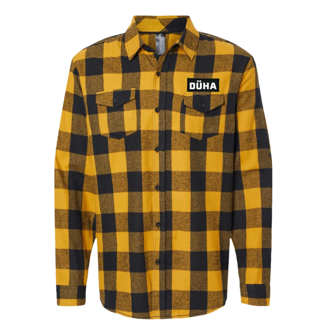 DÜHA Patch Flannel Shirt Long Sleeve