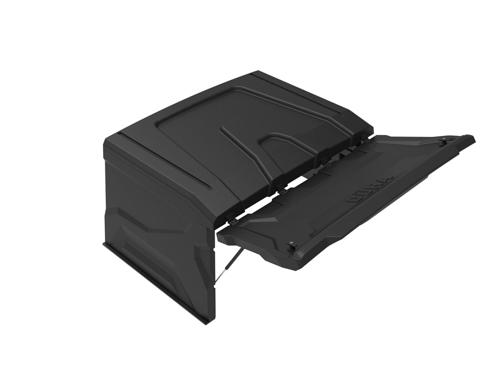 DÜHA UTV Topper hard-shell cargo bed cover, open view
