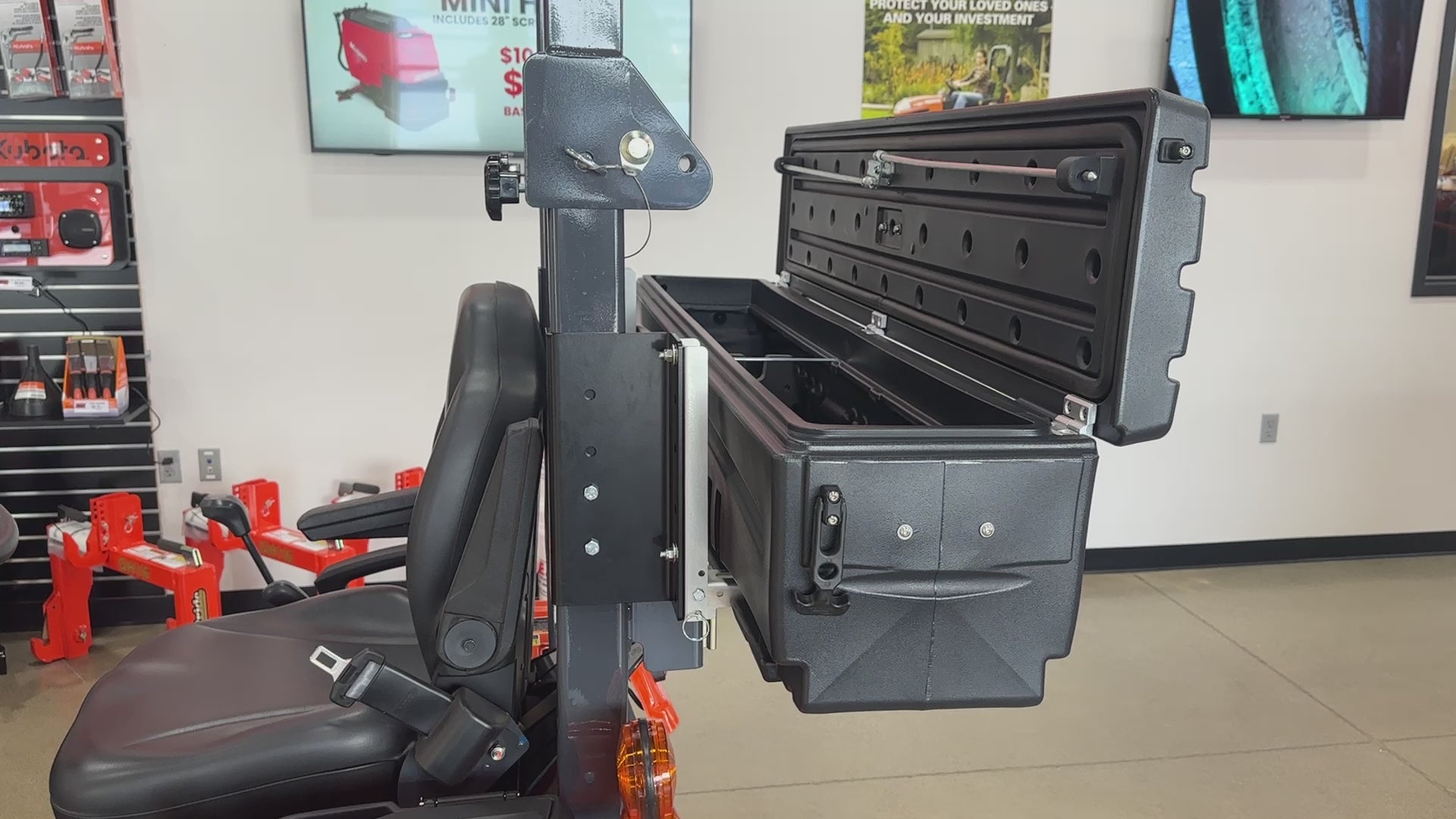 DÜHA ROPS Tractor Mounted Toolbox | Fits 17-25 BX1880, 2380, and 2680